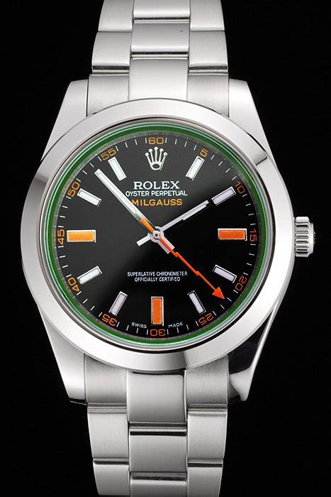 rolex milgauss replica prezzo|rolex milgauss black bezel.